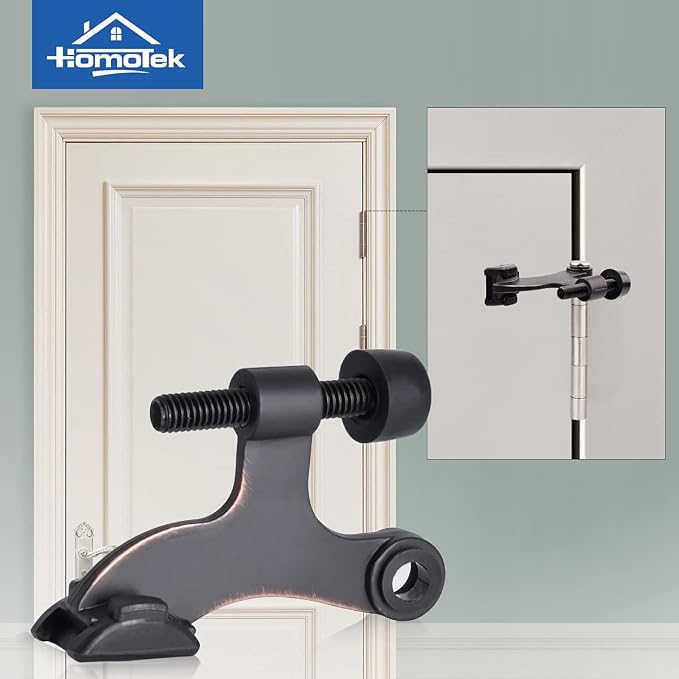 HOMOTEK 3 Pack Hinge Pin Oil Rubbed Bronze Door Stopper, Adjustable Deluxe - Image 5