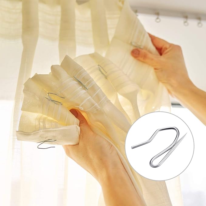 Hotop 60 Pcs 1.65 Inch Curtain Ring and 60 Pcs Pin Hook, 0.98/1.26/1.5/1.65 - Image 4