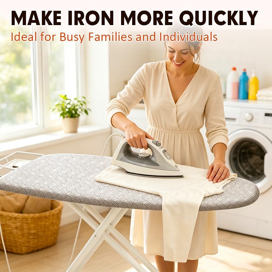 Ironing Board Cover and Pad, Extra Wide 18x49, Extra Thick - Image 2