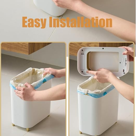 2-Pack - Automatic Compact Trash Can - Smart Garbage Can | Waste Basket - Image 8