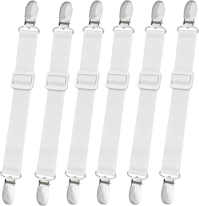 8-Piece Adjustable Bed Sheet Straps by qzcccecl