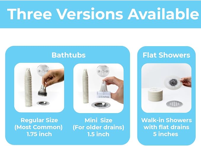Disposable Mini HairClaw 20 Pack | Extra Small Bathtub Hair Catcher Strainer - Image 3