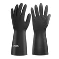 Heavy-Duty Thick Black Rubber Cleaning Gloves, 1 Pair, M | Reusable & by Exprosiflux
