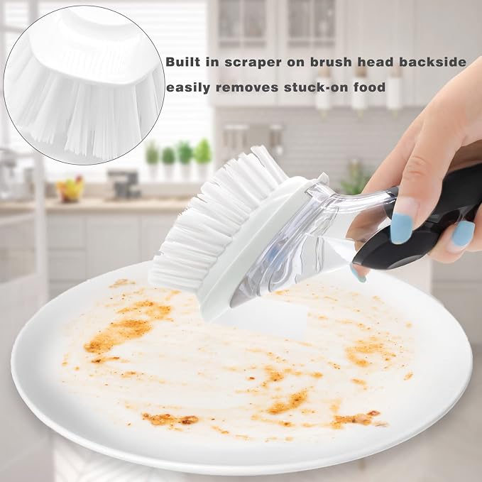 Brush Refills for OXO Dish Brush | 6 Pack Dish Brush Cleaning Soap Dispensing - Image 5