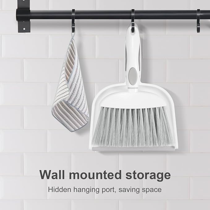 NACENA Small Dust Pan and Brush Set, Mini Broom and Dustpan Set - Image 8