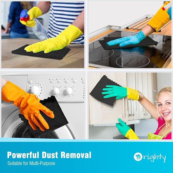 Orighty Microfiber Cleaning Cloth 5 Pack, Highly Absorbent Household Cleaning - Image 6