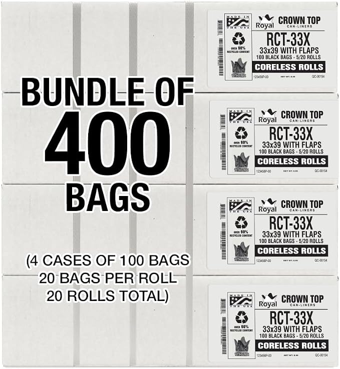 Aluf Plastics - Trash Bags, 33 Gallon, 1.5 Mil - Image 8