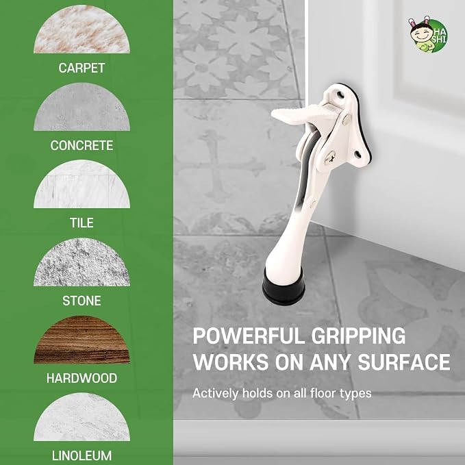 One Touch Kickdown Door Stopper, Door Holder, Heavy Duty Door Stops, Bottom of - Image 8