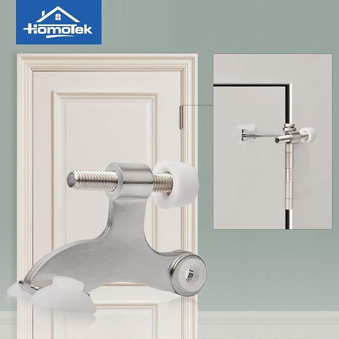 HOMOTEK 48 Pack Hinge Pin Satin Nickel Door Stopper, Adjustable Deluxe Heavy - Image 6