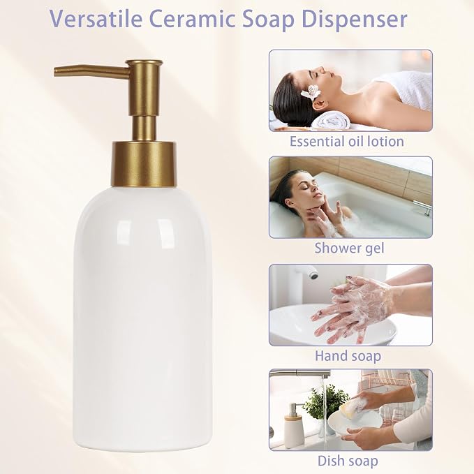 14OZ Hand and Dish Soap Dispenser Set - Image 9