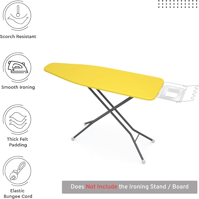 Encasa XO Ironing Board Cover and Pad, Wide 49"x18" - Image 2