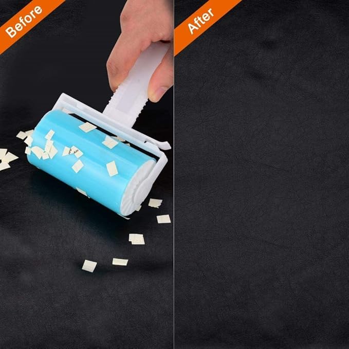 NUOBUT Reusable Sticky Lint Roller 3 Pack, Large & 2 Mini - Image 4