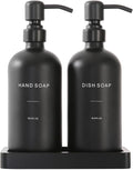 Prus Waso Matte Black Soap Dispenser Set | Kitchen Soap Dispenser Set by PrusWaso