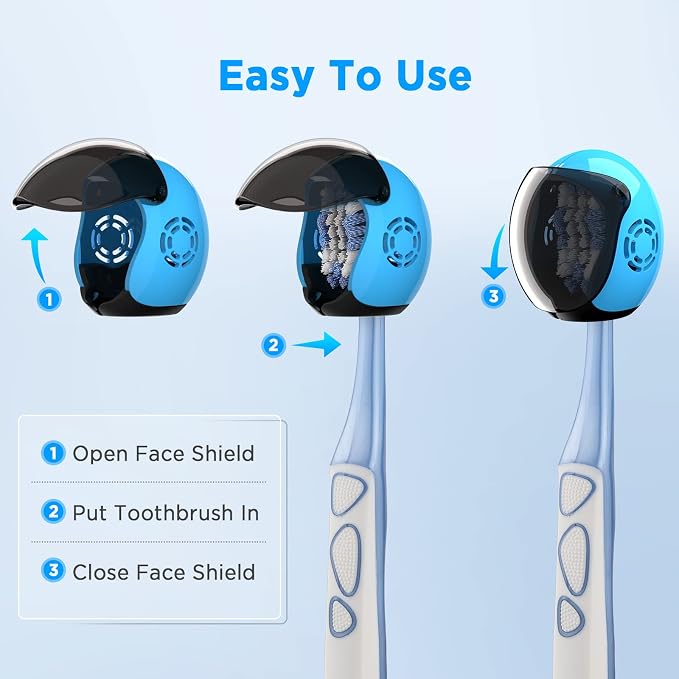 Toothbrush Covers Caps, Toothbrush Cover Brush Pod Protector Travel Case | 4 - Image 2