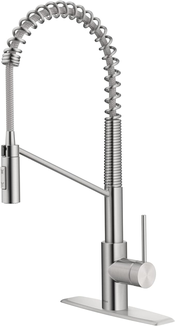 KRAUS Oletto Commercial Style Single Handle Pull Down Kitchen Faucet by Unknown