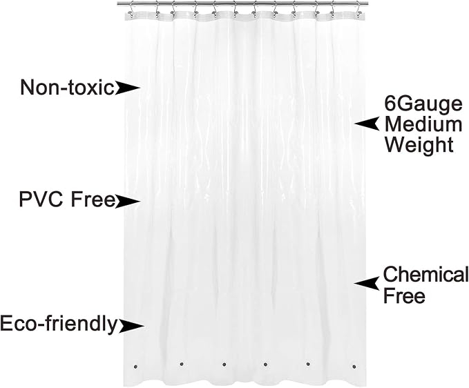 Barossa Design Short Shower Curtain or Liner 72x66 - Image 2