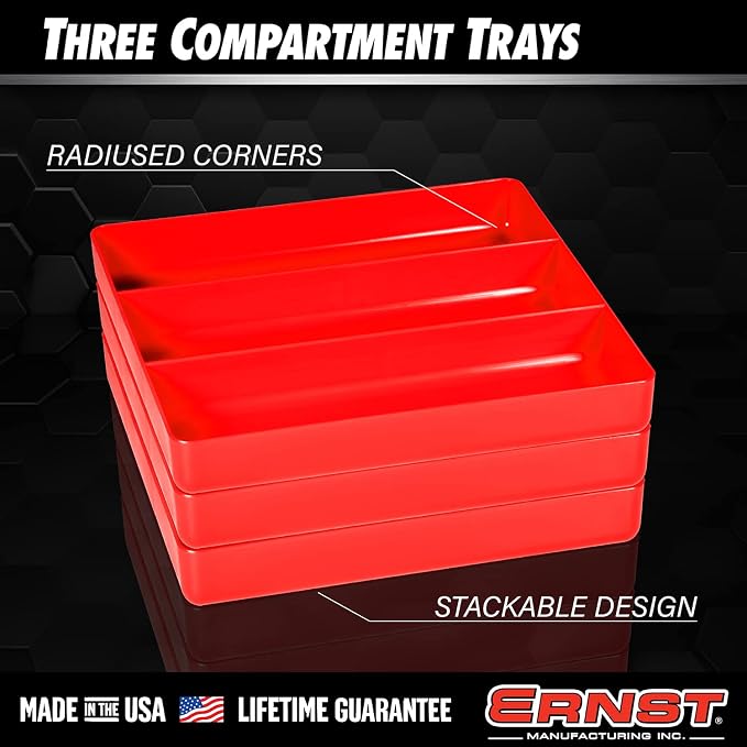 Ernst Manufacturing Toolbox Tray: Stackable Organizer Tray - Image 2