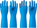 PACIFIC PPE 2 Pairs Dishwashing Gloves, Cotton Flocked Liner, Medium | by PACIFICPPE