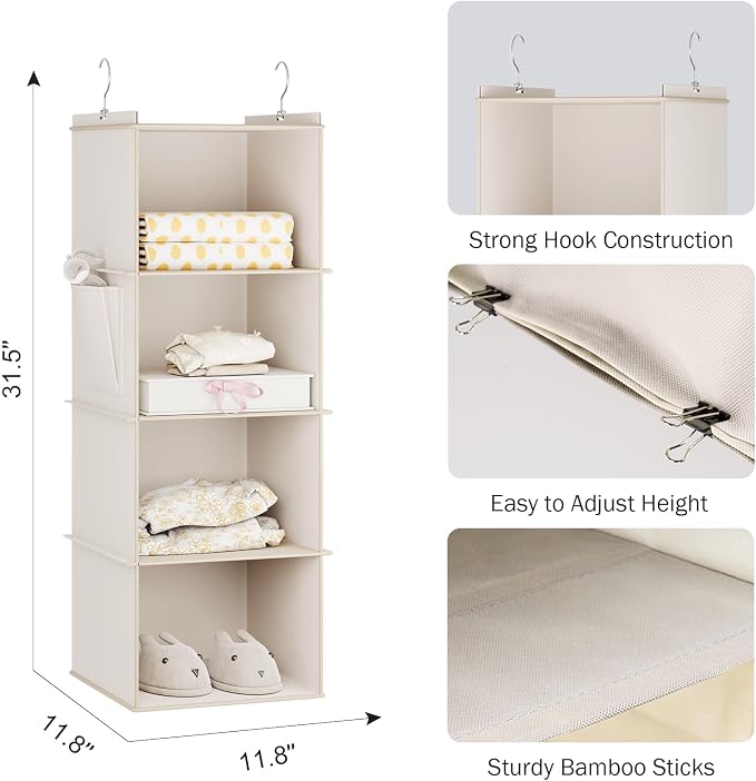 YOUDENOVA Hanging Closet Organizer and Storage - Image 3