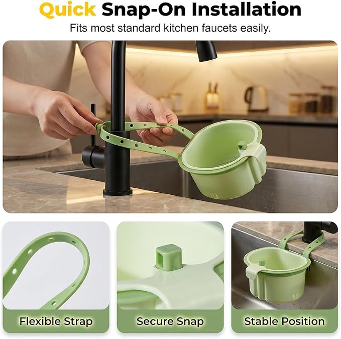 2026 New Cactus Kitchen Sink Strainer Basket, Sink Drain Strainer Self-Cleaning - Image 5