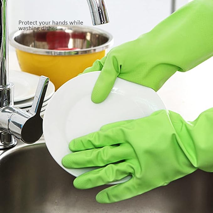 Alimat PluS Dishwashing Gloves Latex Free, Without Liner, 3 Pairs, Small | - Image 5