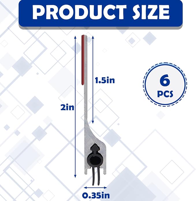 Gisafai 6 Pack 36 Inch Door Sweep, Aluminum Mouse Stopper Seal Strip | Rodent - Image 2