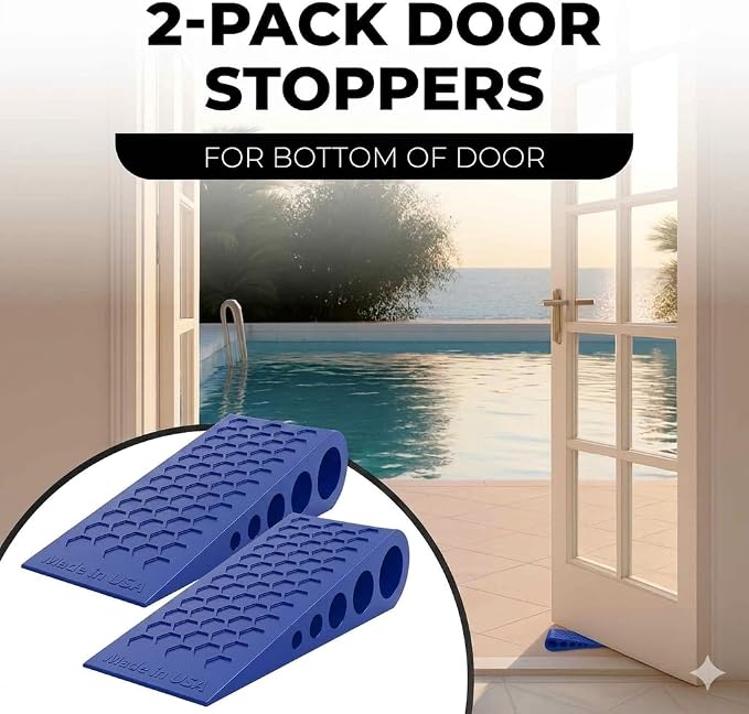 Door Stoppers for Bottom of Door Premium Floor Rubber Door Stop Wedge Made in - Image 4