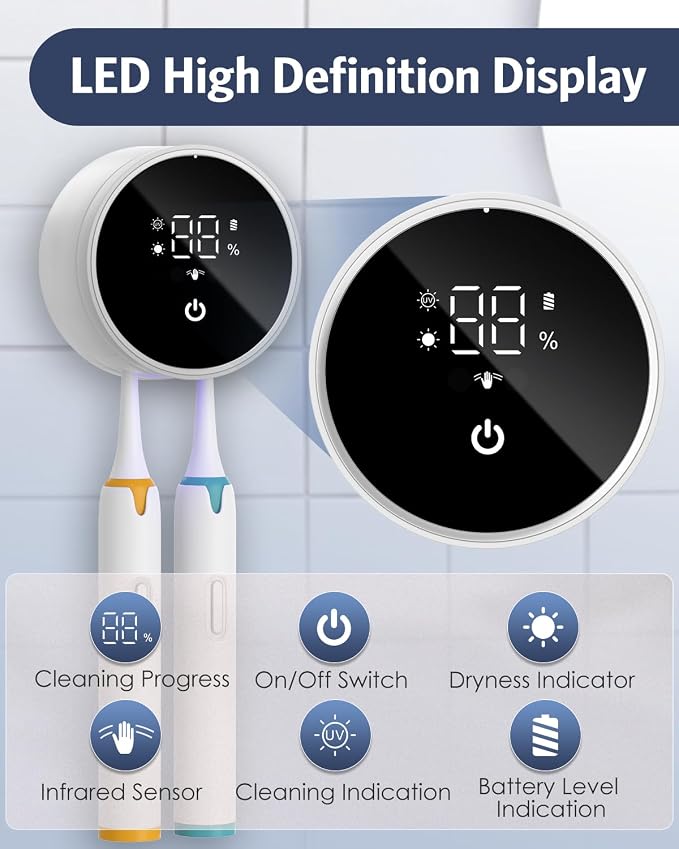 Upgraded UV Toothbrush Sanitizer Holder - Image 3