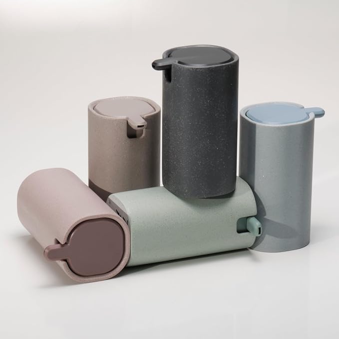 LINE+ARC Modern Easy-to-Press Soap & Lotion Dispenser, Sage | Ergonomic - Image 9