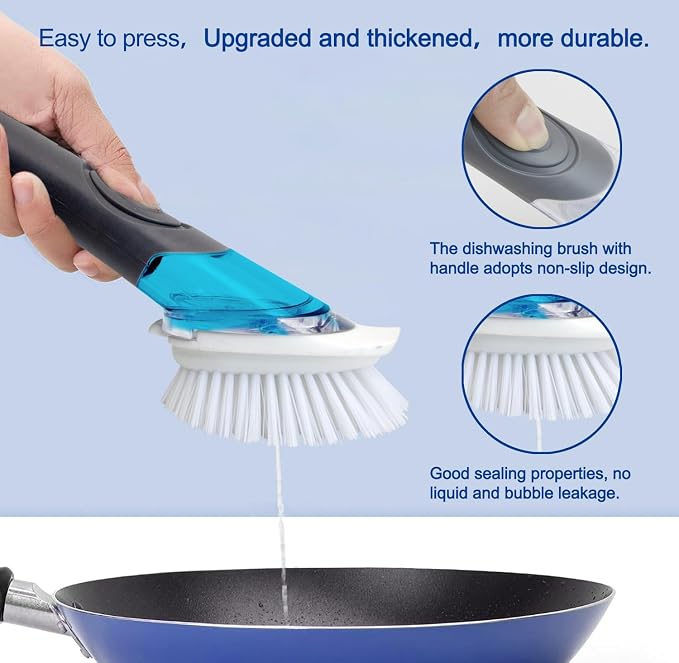 CELOX Dish Brush with Soap Dispenser - Image 3