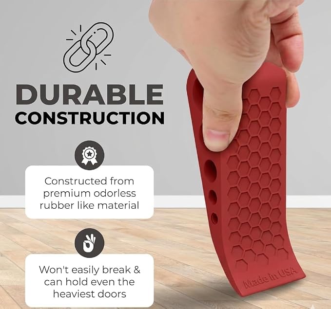 Door Stoppers for Bottom of Door Premium Floor Rubber Door Stop Wedge Made in - Image 6