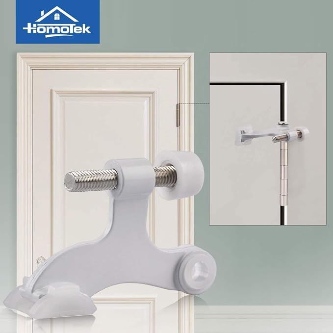 HOMOTEK 48 Pack Hinge Pin White Door Stopper, Adjustable Deluxe Heavy Duty Door - Image 6