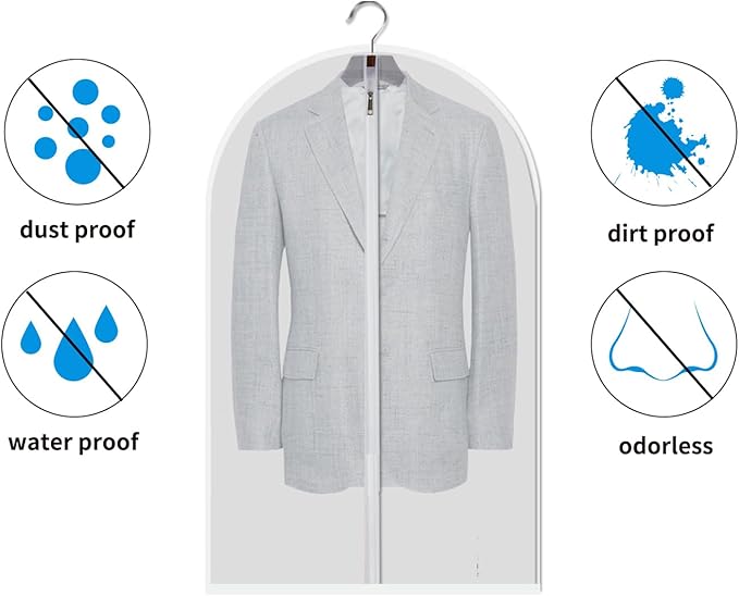 MsKitchen 12 Pack Garment Bags for Hanging Clothes - Image 7