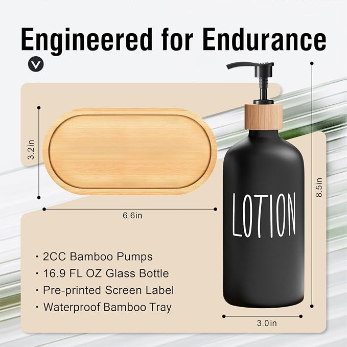 MOMEEMO Soap Dispenser Bathroom Set, Suitable - Image 6