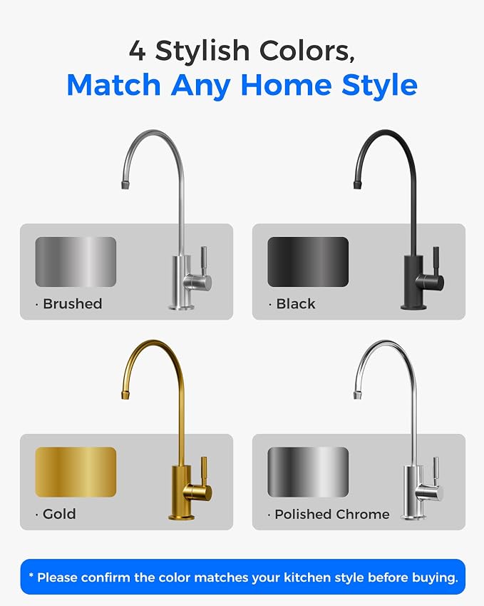Waterdrop G2FCT-Chrome Reverse Osmosis Water Filter Faucet, Polished Chrome | - Image 3
