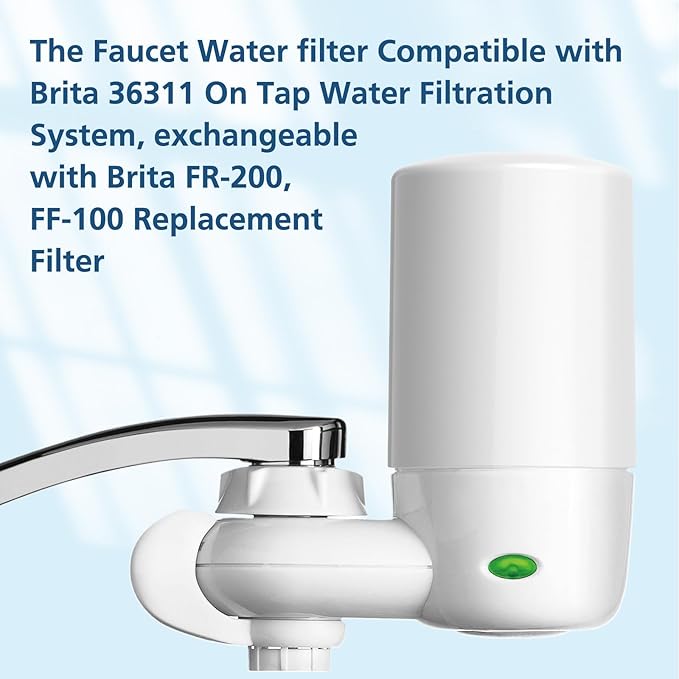 Faucet Filter Replacement for Brita, 2 Pack Compatible Cartridge | Faucets - Image 2