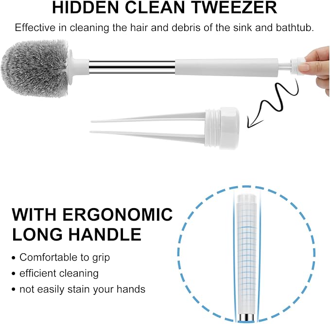SetSail Toilet Brush 4 Pack Toilet Bowl Brush and Holder Toilet Cleaner Brush - Image 3