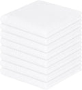 Homaxy 100% Cotton Waffle Weave Kitchen Dish Cloths 8-Pack, Ultra Soft by Homaxy