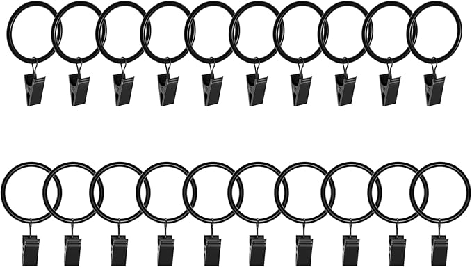 Lansian 20 Pack Curtain Rings by Lansian