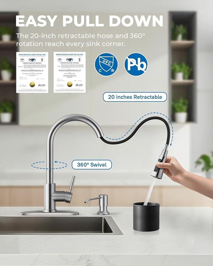 WEWE Touchless Kitchen Faucet - Image 3