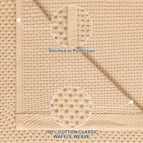 Homaxy 12 Pack 100% Cotton Kitchen Towels and Dishcloths Set - Image 2