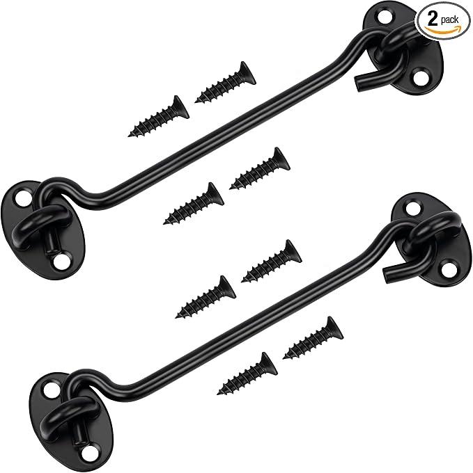 12 Inch Privacy Hook and Eye Latch by Rainspire