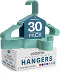 Utopia Home Plastic Hangers 30 Pack – Space Saving Clothes Hanger Aqua | by UTOPIAHOME
