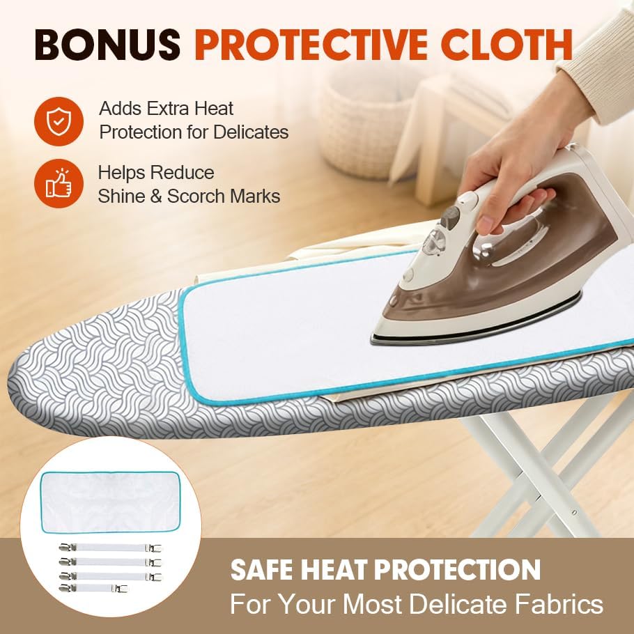 Ironing Board Cover and Pad, Standard Size 15x54, Extra Thick - Image 6