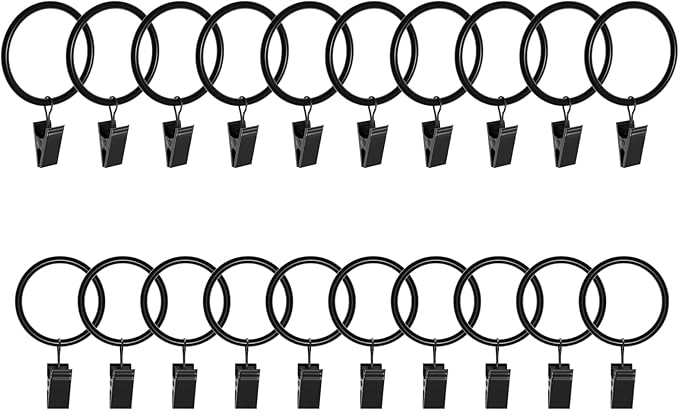 Lansian 20 Pack Curtain Rings by Lansian