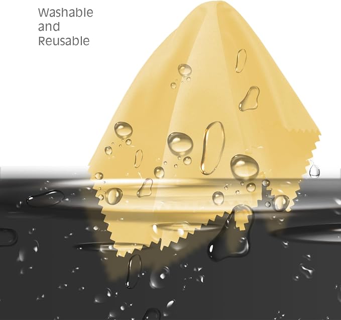 AAwipes Eyeglasses Cleaning Cloth Glasses Cloths 5.5"x5.5" 100pcs Yellow | - Image 6