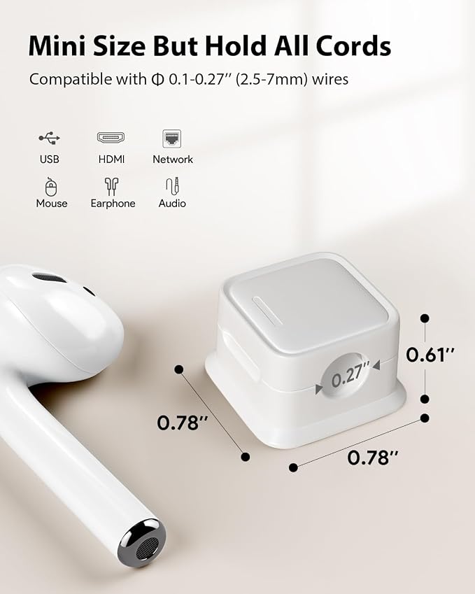 18 Pack Cord Organizer, Magnetic Cable Clips, Under Desk Management, Strong - Image 5