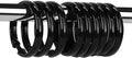 Black Shower Curtain Hooks Rings, Plastic Shower Curtain Hooks by Qulable