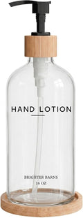 Glass Lotion Dispenser with Pump by BrighterBarns