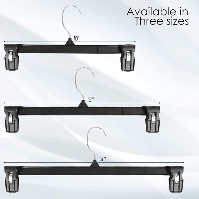10 Inch 30 Pack Youth Pants Hangers Slim Plastic Clothes Hangers - Image 8